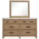 Plum Creek Sierra Brown and Elite Dove Upholstered Panel Bedroom Set