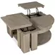 Conrad Stone Harbor Gray Free Form Lift Top Cocktail Table
