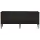 P301794 Black and Mapa Burl 4 Door Console Table