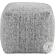 Easley Black And White Pouf