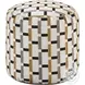 Nantes Black And White Pouf