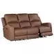 Aria Brown Havana Leather Zero Gravity Triple Power Reclining Living Room Set
