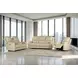 Aria Taupe Stone Leather Zero Gravity Triple Power Reclining Living Room Set