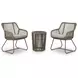 Monarch Heights Beige Performance Fabric 3 Piece Outdoor Conversation Set