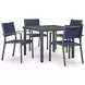 Point Bonita Gray 38" Square Outdoor Dining Table