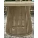 Ocean Park Beige 49" Round Outdoor Sintered Stone Top Dining Room Set