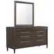 Oakridge Medley Piano Brown 8 Drawer Dresser