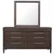 Oakridge Medley Piano Brown 8 Drawer Dresser
