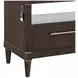 Oakridge Medley Piano Brown 2 Drawers Bachelor's Chest with USB Charging and LED Lighting
