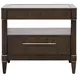 Oakridge Medley Piano Brown 2 Drawers Bachelor's Chest with USB Charging and LED Lighting