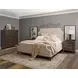 Oakridge Medley Piano Brown 3 Drawer Nightstand with USB Charging and LED Lighting