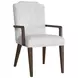 Oakridge Medley White Upholstered Dining Arm Chair
