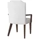 Oakridge Medley White Upholstered Dining Arm Chair
