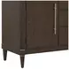 Oakridge Medley Piano Brown Glass Top 2 Door Buffet with Storage Drawer