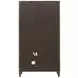 Oakridge Medley Piano Brown Open Shelf Etagere with LED Lighting