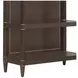 Oakridge Medley Piano Brown Open Shelf Etagere with LED Lighting