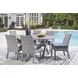 Dillon Beach Blue Performance Fabric Outdoor Side Chair with Cushion Set of 2