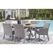 Dillon Beach Gray 71" Rectangular Outdoor Dining Room Set