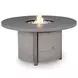 Dillon Beach Gray 48" Round Outdoor Fire Pit Dining Room Set
