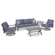 Dillon Beach Blue Performance Fabric 85" Outdoor Sofa with Cushion