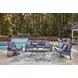 Dillon Beach Blue Performance Fabric Outdoor Living Room Set