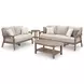 Cliffs Beach Gray Performance Fabric 78" Outdoor Sofa with Cushion