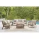 Cliffs Beach Gray Performance Fabric 54" Outdoor Loveseat with Cushion