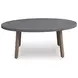 Francis Beach Natural and Gray Oval Outdoor Coffee Table
