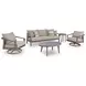 Francis Beach Gray Performance Fabric 89" Outdoor Sofa with Cushion