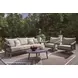 Francis Beach Gray Performance Fabric Outdoor Living Room Set