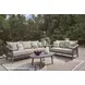 Francis Beach Gray Performance Fabric 89" Outdoor Sofa with Cushion