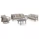Francis Beach Gray Performance Fabric 89" Outdoor Sofa with Cushion