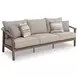 Francis Beach Gray Performance Fabric Outdoor Living Room Set