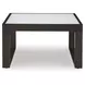 Beachloft Black and Gray Outdoor Square Cocktail Table