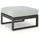Beachloft Gray Performance Fabric 4 Piece Modular Outdoor Sectional with Pillows