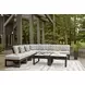 Beachloft Gray Performance Fabric 7 Piece Modular Outdoor Sectional with Pillows