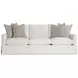 Grace White Performance Fabric 90" Sofa