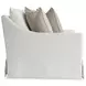 Grace White Performance Fabric 90" Sofa