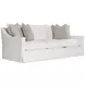 Grace White Performance Fabric 90" Sofa