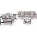 North Island Gray Performance Fabric 88" Outdoor Sofa with Cushion