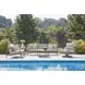 North Island Gray Performance Fabric 88" Outdoor Sofa with Cushion