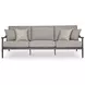 North Island Gray Performance Fabric 88" Outdoor Sofa with Cushion