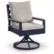 Mabry Shores Driftwood Performance Fabric Outdoor Swivel Chair with Cushion Set of 2