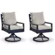 Mabry Shores Navy Blue and Driftwood 88" Rectangular Outdoor Dining Room Set