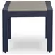 Mabry Shores Navy Blue and Driftwood Rectangular Outdoor Occasional Table Set