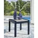 Mabry Shores Navy Blue and Driftwood Rectangular Outdoor End Table