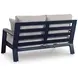 Mabry Shores Driftwood Performance Fabric 58" Outdoor Loveseat with Cushion