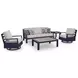 Mabry Shores Driftwood Performance Fabric 83" Outdoor Sofa with Cushion