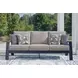 Mabry Shores Driftwood Performance Fabric 83" Outdoor Sofa with Cushion