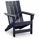 Mabry Shores Navy Blue and Driftwood Outdoor Adirondack Chair
